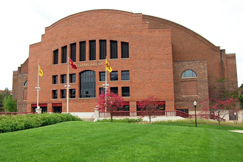 Williams Arena arched roof